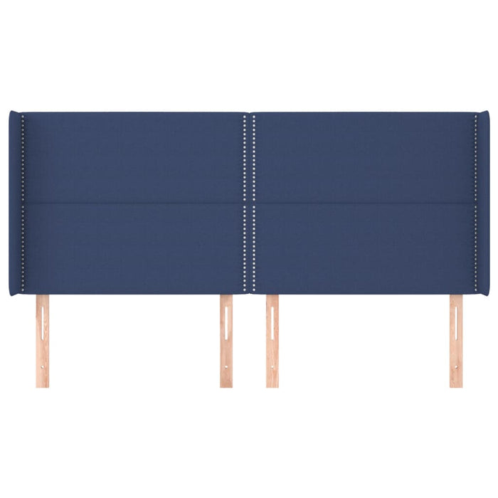 Testiera ad Orecchio Blu 183x16x118/128 cm in Tessuto 3119460