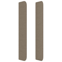 Testiera ad Orecchio Tortora 203x16x118/128 cm in Tessuto 3119466