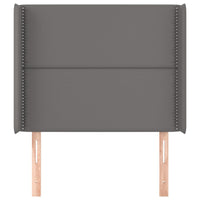 Testiera ad Orecchio-Testata con Orecchie Grigio 93x16x118/128 cm in Similpelle 521337