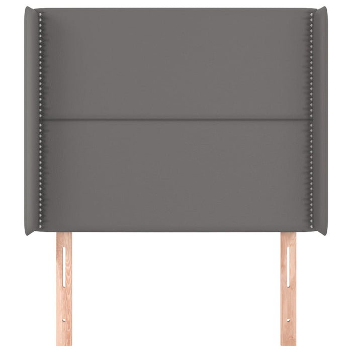 Testiera ad Orecchio-Testata con Orecchie Grigio 93x16x118/128 cm in Similpelle 521337