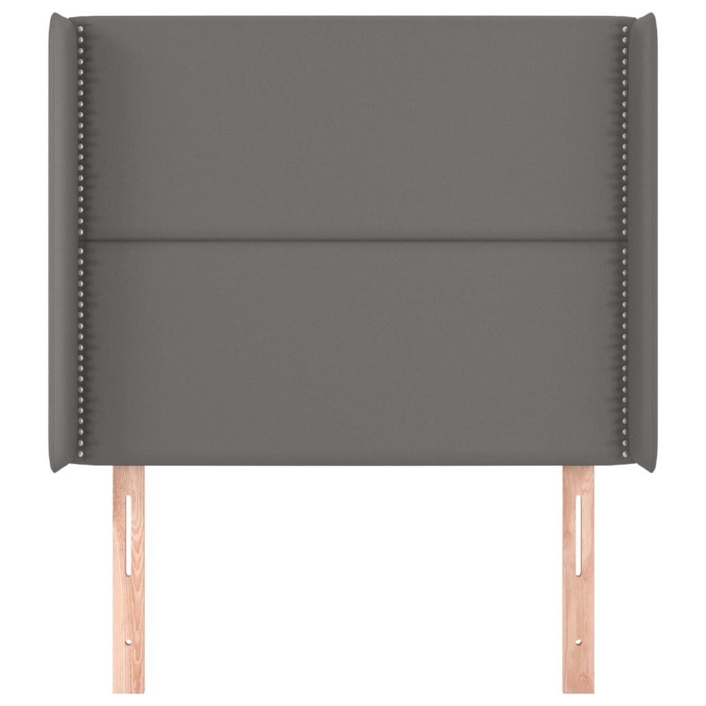 Testiera ad Orecchio-Testata con Orecchie Grigio 103x16x118/128cm in Similpelle 642000