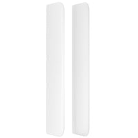 Testiera ad Orecchio Bianco 203x16x118/128 cm in Similpelle 3119549