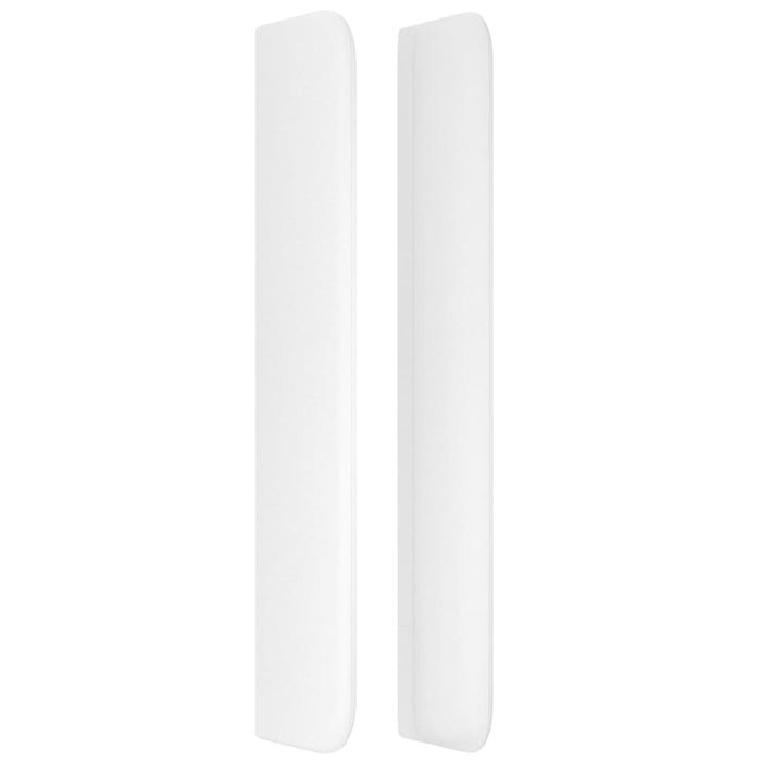 Testiera ad Orecchio Bianco 203x16x118/128 cm in Similpelle 3119549