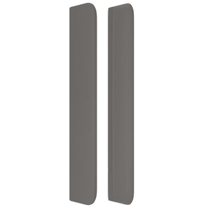 Testiera ad Orecchio Grigio 203x16x118/128 cm in Similpelle 3119552