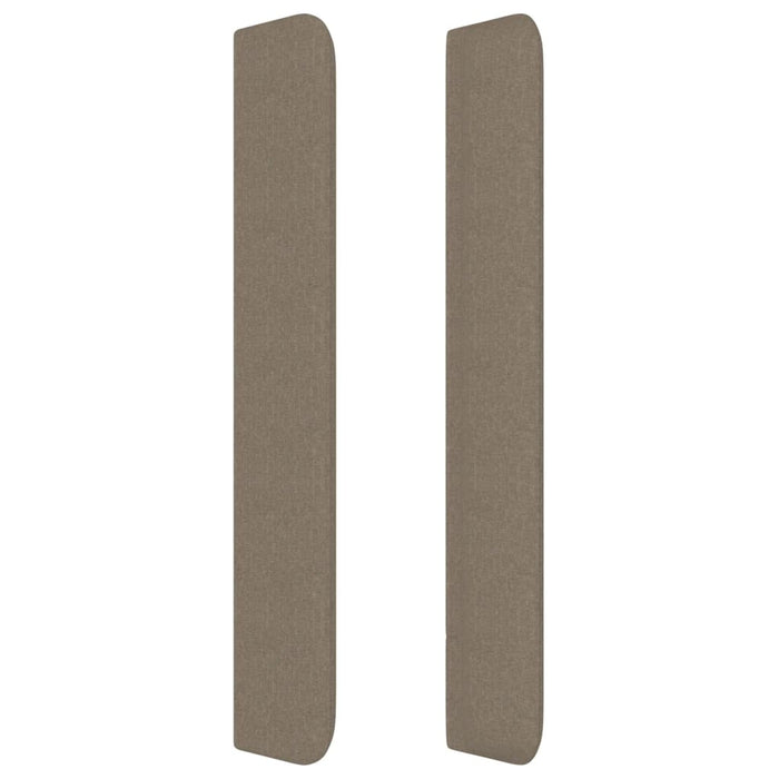 Testiera ad Orecchio Tortora 83x16x118/128 cm in Tessuto 3119558