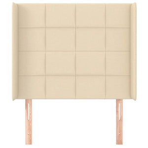 Testiera ad Orecchio Crema 83x16x118/128 cm in Tessutocod mxl 121636