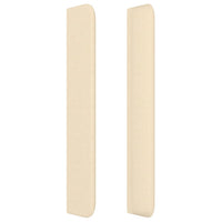 Testiera ad Orecchio Crema 93x16x118/128 cm in Tessuto 3119567