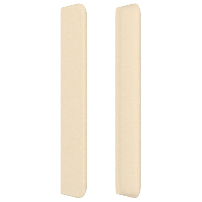 Testiera ad Orecchio Crema 93x16x118/128 cm in Tessuto 3119567