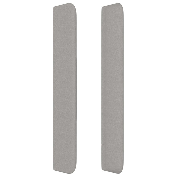 Testiera ad Orecchio Grigio Chiaro 147x16x118/128 cm in Tessuto 3119578