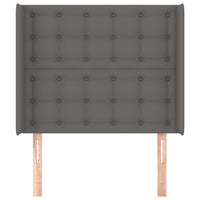 Testiera ad Orecchio Grigio 93x16x118/128 cm in Similpelle 3119662