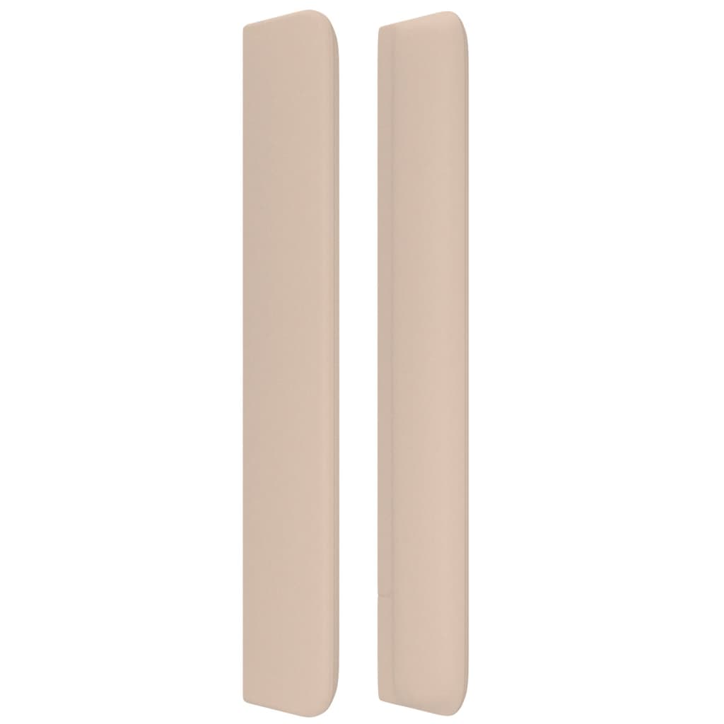 Testiera ad Orecchio Cappuccino 93x16x118/128 cm in Similpelle