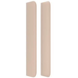 Testiera ad Orecchio Cappuccino 93x16x118/128 cm in Similpelle