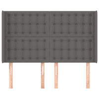 Testiera ad Orecchio Grigio 147x16x118/128cm in Similpelle 3119674