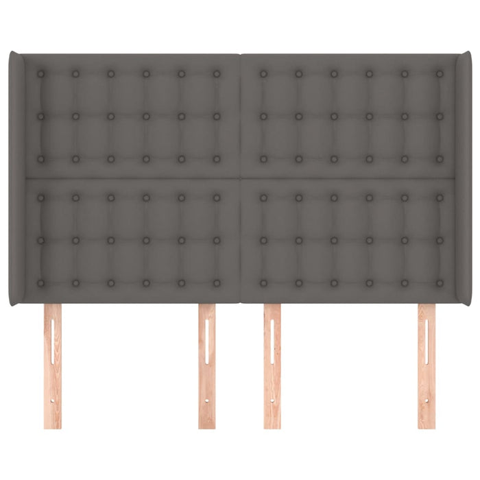 Testiera ad Orecchio Grigio 147x16x118/128cm in Similpelle 3119674