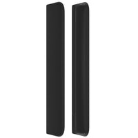 Testiera ad Orecchio Nera 183x16x118/128 cm in Similpelle 3119682