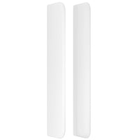 Testiera ad Orecchio Bianco 203x16x118/128 cm in Similpelle 3119689