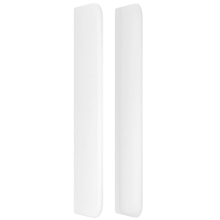 Testiera ad Orecchio Bianco 203x16x118/128 cm in Similpelle 3119689