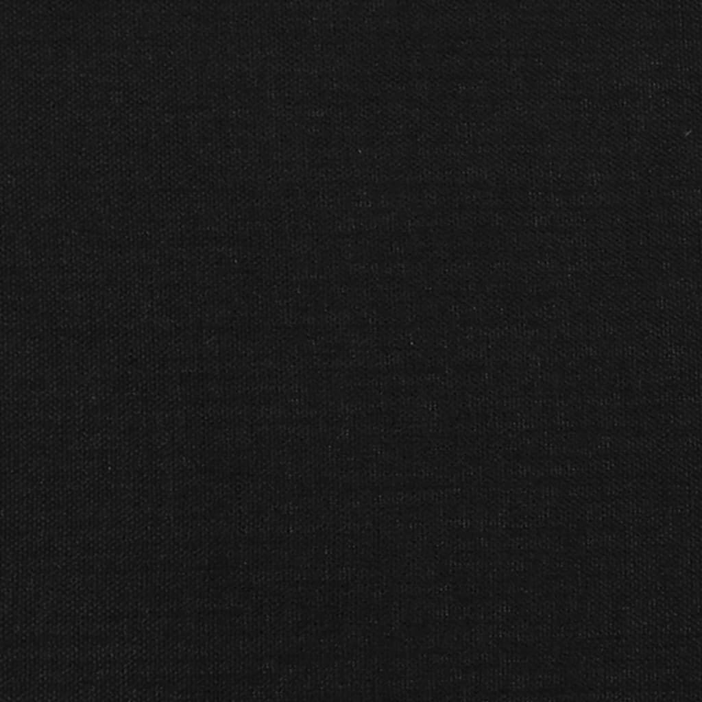 Testiera ad Orecchio Nera 83x16x118/128 cm in Tessuto 3119696