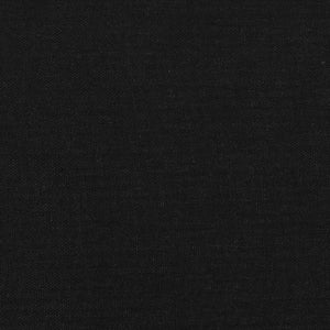 Testiera ad Orecchio Nera 83x16x118/128 cm in Tessuto 3119696