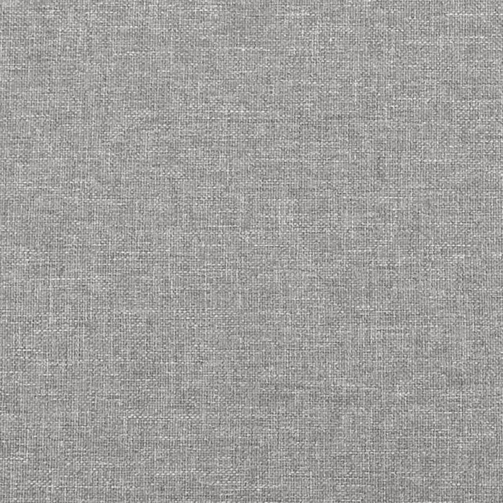 Testiera ad Orecchio-Testata con Orecchie Grigio Chiaro 103x16x118/128 cm in Tessuto 379130