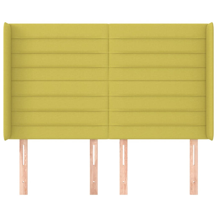 Testiera ad Orecchio Verde 147x16x118/128 cm in Tessuto