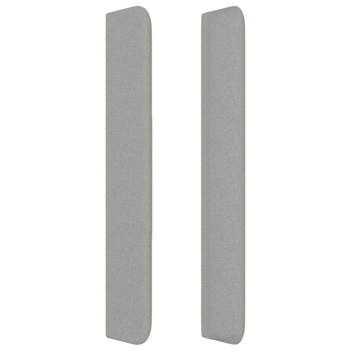 Testiera ad Orecchio Grigio Chiaro 93x16x118/128 cm in Tessuto 3119898