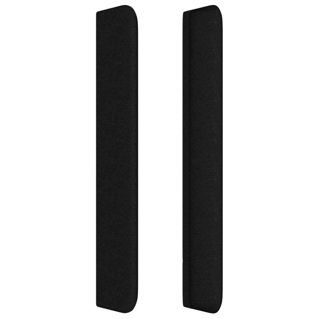 Testiera ad Orecchio Nera 93x16x118/128 cm in Tessuto 3119900