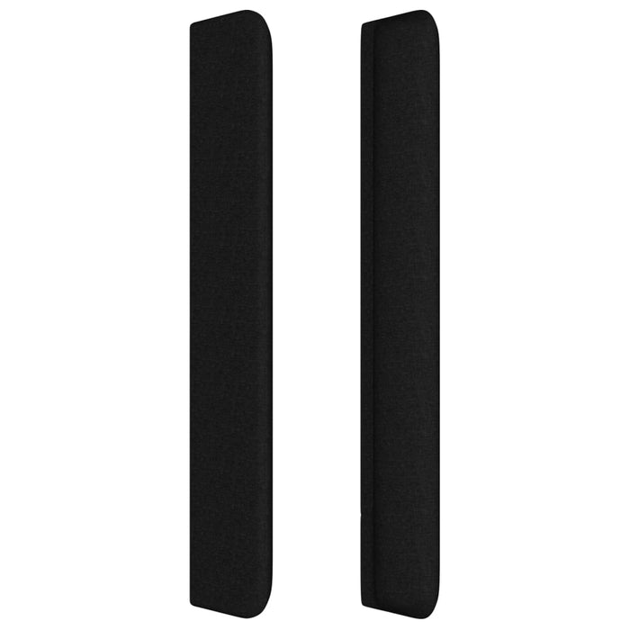 Testiera ad Orecchio Nera 93x16x118/128 cm in Tessuto 3119900