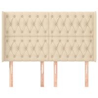 Testiera ad Orecchio Crema 147x16x118/128 cm in Tessuto 3119919