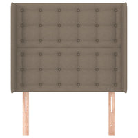 Testiera ad Orecchio Tortora 93x16x118/128 cm in Tessuto 3120000