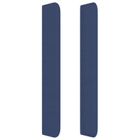 Testiera ad Orecchio Blu 93x16x118/128 cm in Tessuto 3120002