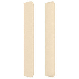 Testiera ad Orecchio Crema 103x16x118/128 cm in Tessuto 3120009