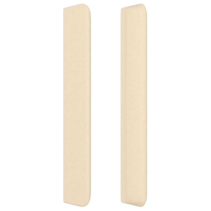 Testiera ad Orecchio Crema 103x16x118/128 cm in Tessuto 3120009