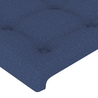 Testiera ad Orecchio Blu 103x16x118/128 cm in Tessuto 3120010