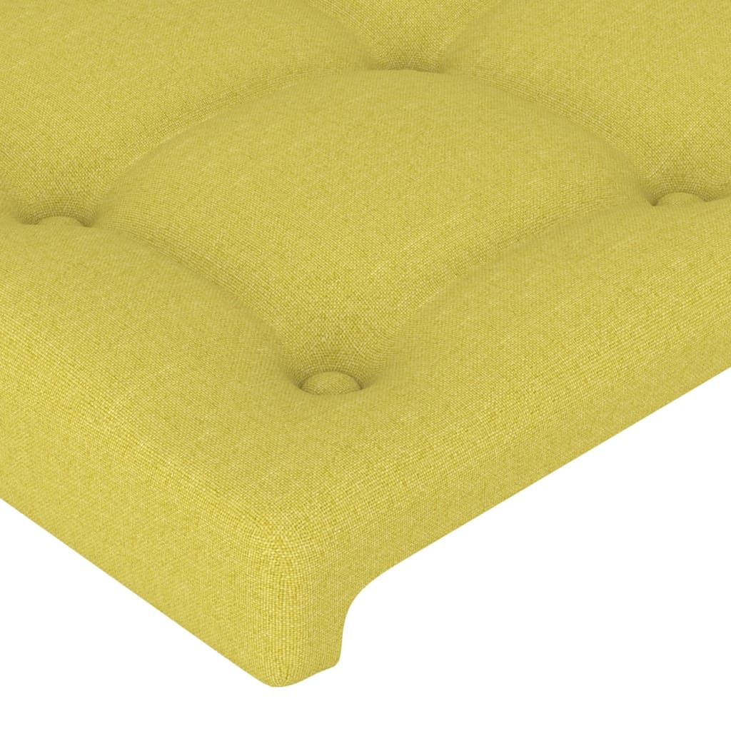 Testiera ad Orecchio Verde 103x16x118/128 cm in Tessuto