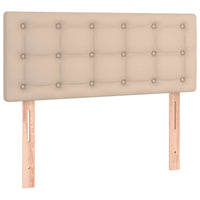 Testiera Cappuccino a LED 100x5x78/88 cm in Similpelle 3121701