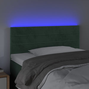 Testiera a LED-Testata con LED Verde scuro 90x5x78/88 cm in Similpelle 180323