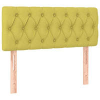 Testiera a LED Verde 100x7x78/88 cm in Tessuto 3121945