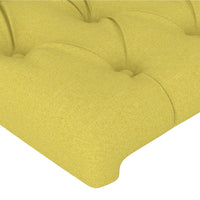 Testiera a LED Verde 100x7x78/88 cm in Tessuto 3121945