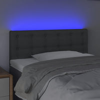 Testiera a LED-Testata con LED Grigio Scuro 80x5x78/88 cm in Tessuto 299430