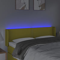 Testiera a LED Verde 147x16x78/88 cm in Tessuto cod mxl 47027