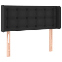 Testiera a LED-Testata con LED Nera 83x16x78/88 cm in Similpelle 630829