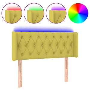 Testiera a LED Verde 103x16x78/88 cm in Tessuto cod mxl 33361