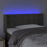 Testiera a LED Grigio Scuro 103x16x78/88 cm in Velluto 3123713