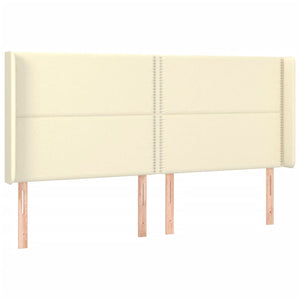 Testiera a LED Crema 163x16x118/128 cm in Similpelle 3124006