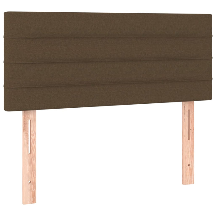 Giroletto a Molle con Materasso Marrone Scuro 100x200cm Tessuto 3129772