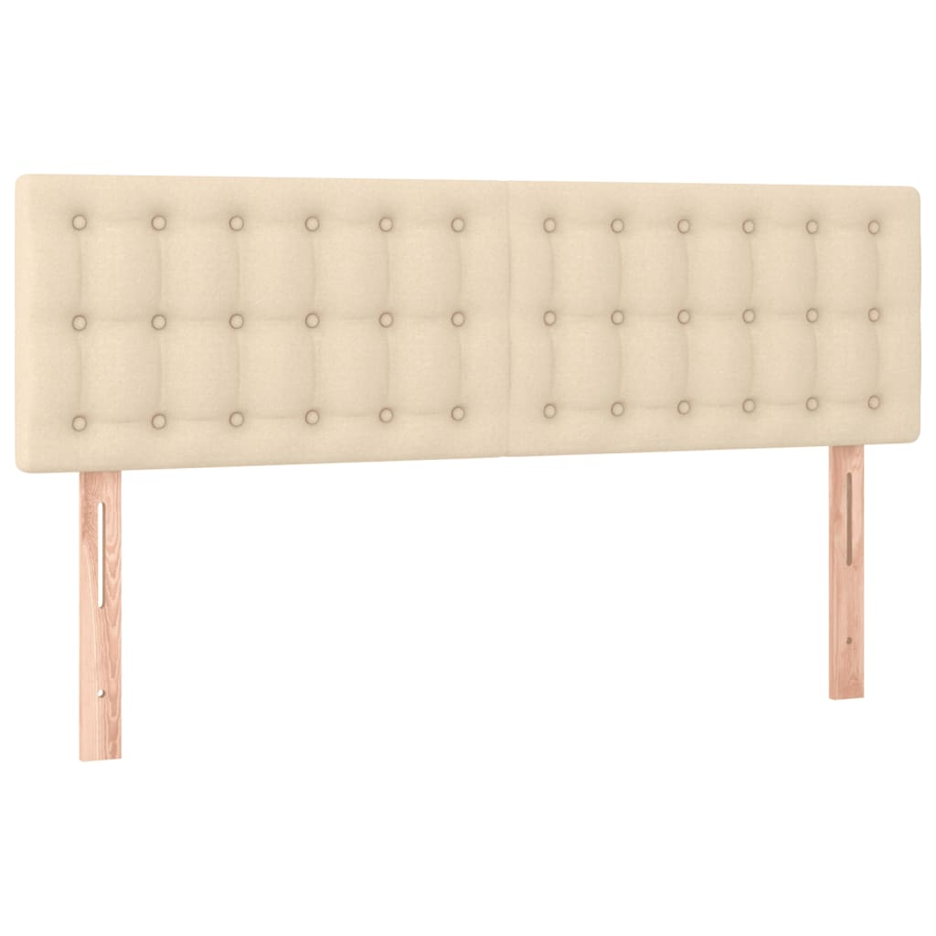 Giroletto a Molle con Materasso Crema 140x19 cm in Tessuto 3130030