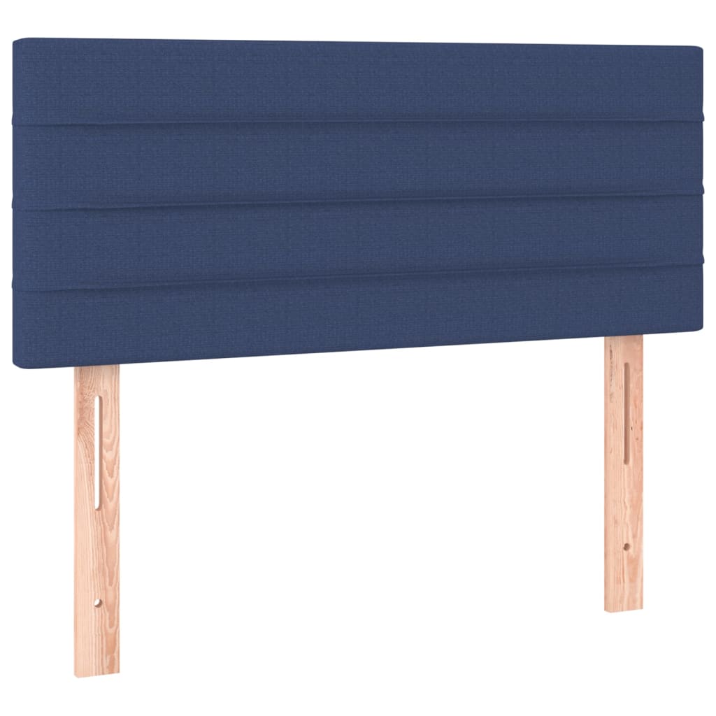 Giroletto a Molle con Materasso-Struttura Letto con Materasso Blu 80x200 cm inTessuto 420649
