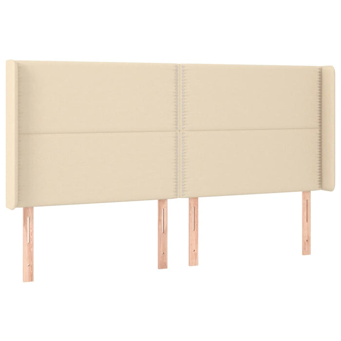 Letto a Molle con Materasso e LED Crema 180x200 cm in Tessuto cod mxl 35496