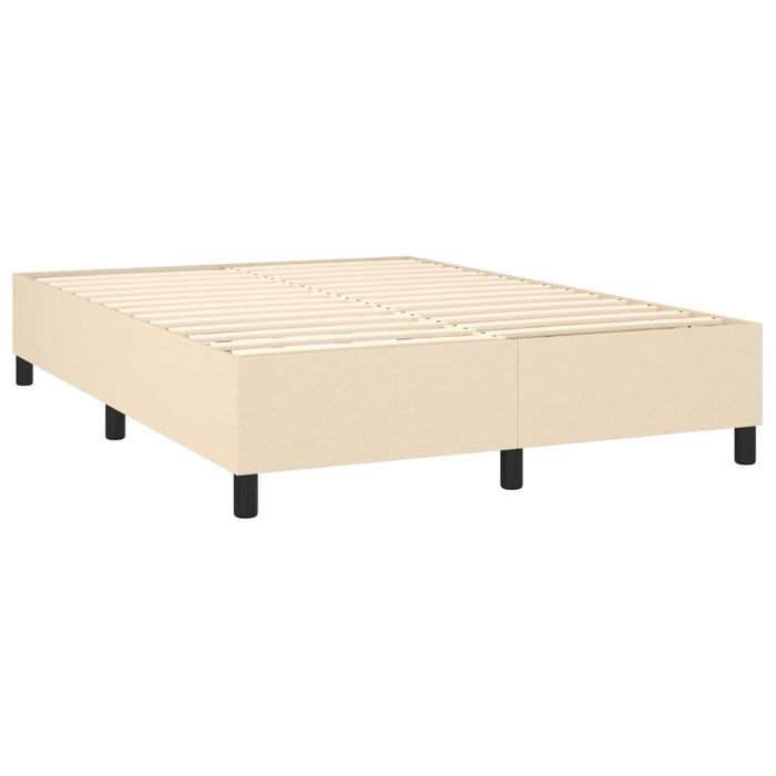 Letto a Molle con Materasso e LED Crema 140x200 cm in Tessuto cod mxl 58924